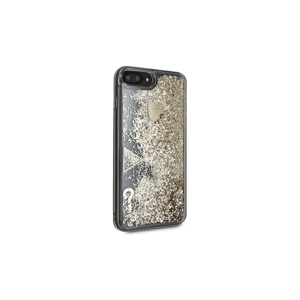 Wholesale Guess GUOHCI8LGLHFLGO Apple iPhone 8/7 Plus gold hardcase Glitter Charms - GUE656GLD - {ean13} - Hurt