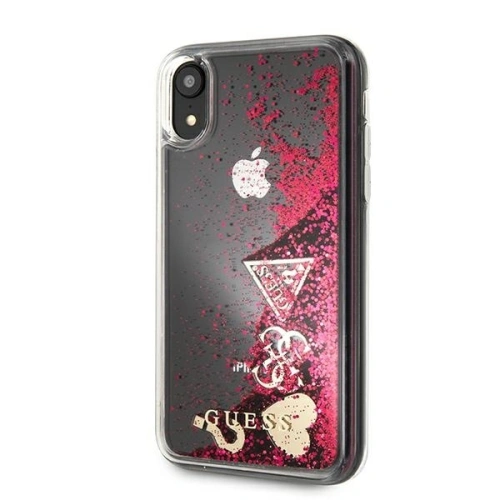 Etui Guess GUOHCI61GLHFLRA Apple iPhone XR malinowy/raspberry hardcase Glitter Charms