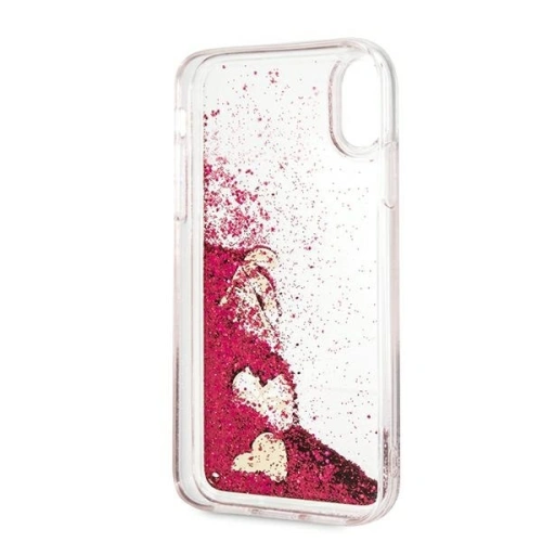 Etui Guess GUOHCI61GLHFLRA Apple iPhone XR malinowy/raspberry hardcase Glitter Charms
