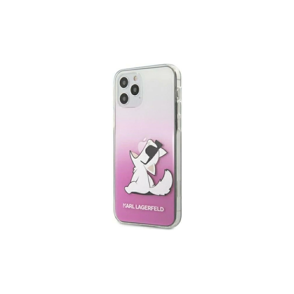 Wholesale Karl Lagerfeld KLHCP12MCFNRCPI Apple iPhone 12/12 Pro pink hardcase Choupette Fun - KLD329PNK - {ean13} - Hurt