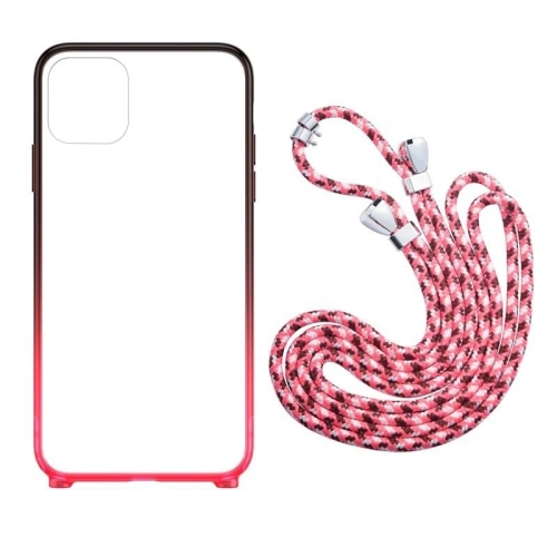 Przezroczyste etui Baseus Protective Case do iPhone 11 Pro (czerwony)