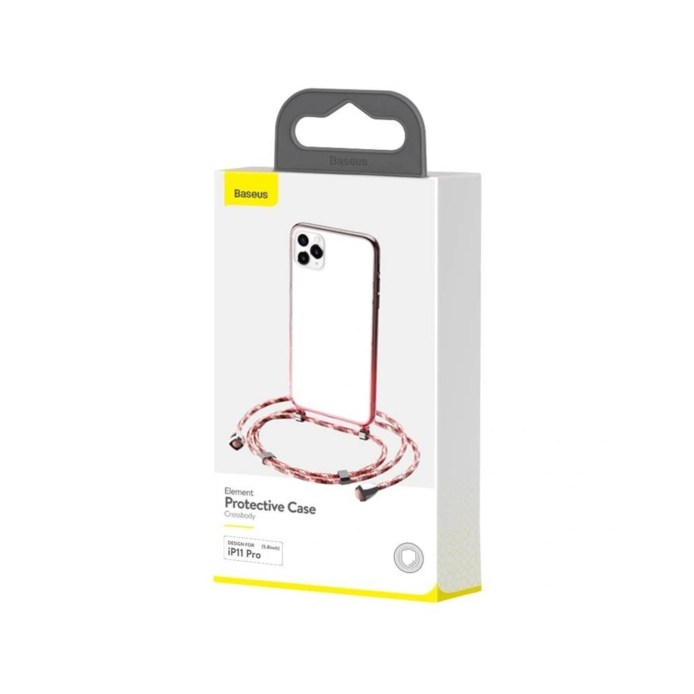 Hurtownia GSM - Przezroczyste etui Baseus Protective Case do iPhone 11 Pro (czerwony) - BSU1777RED - {ean13} - Hurt