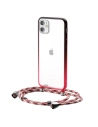 Transparent Baseus Protective Case for iPhone 11 (red)