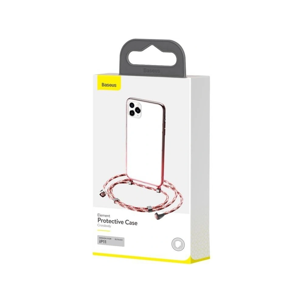 Wholesale Transparent Baseus Protective Case for iPhone 11 (red) - BSU1778RED - {ean13} - Hurt