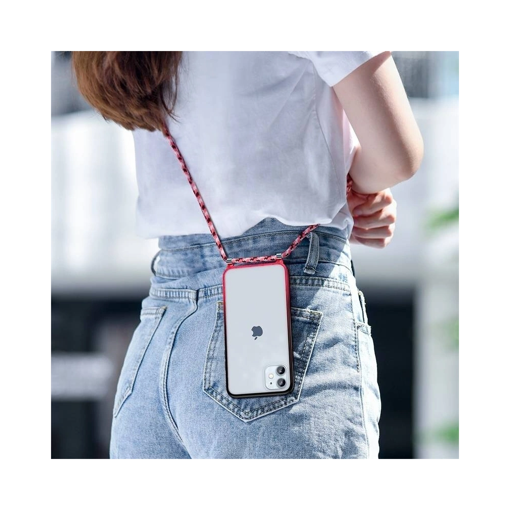 Wholesale Transparent Baseus Protective Case for iPhone 11 (red) - BSU1778RED - {ean13} - Hurt