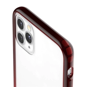 Transparent Baseus Protective Case for iPhone 11 Pro Max (red)
