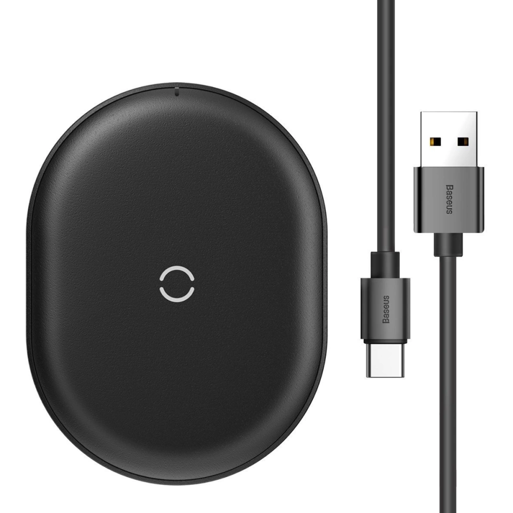 Hurtownia GSM - Încărcător wireless inductiv Baseus Cobble, 15W (negru) - BSU1785BLK - {ean13} - Hurt