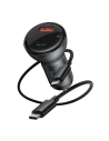 Hurtownia GSM - Ładowarka samochodowa Baseus Digital Display + kabel USB-C, 2x USB, QC3.0, 45W, 3A (czarna) - BSU1787BLK - {ean13} - Hurt