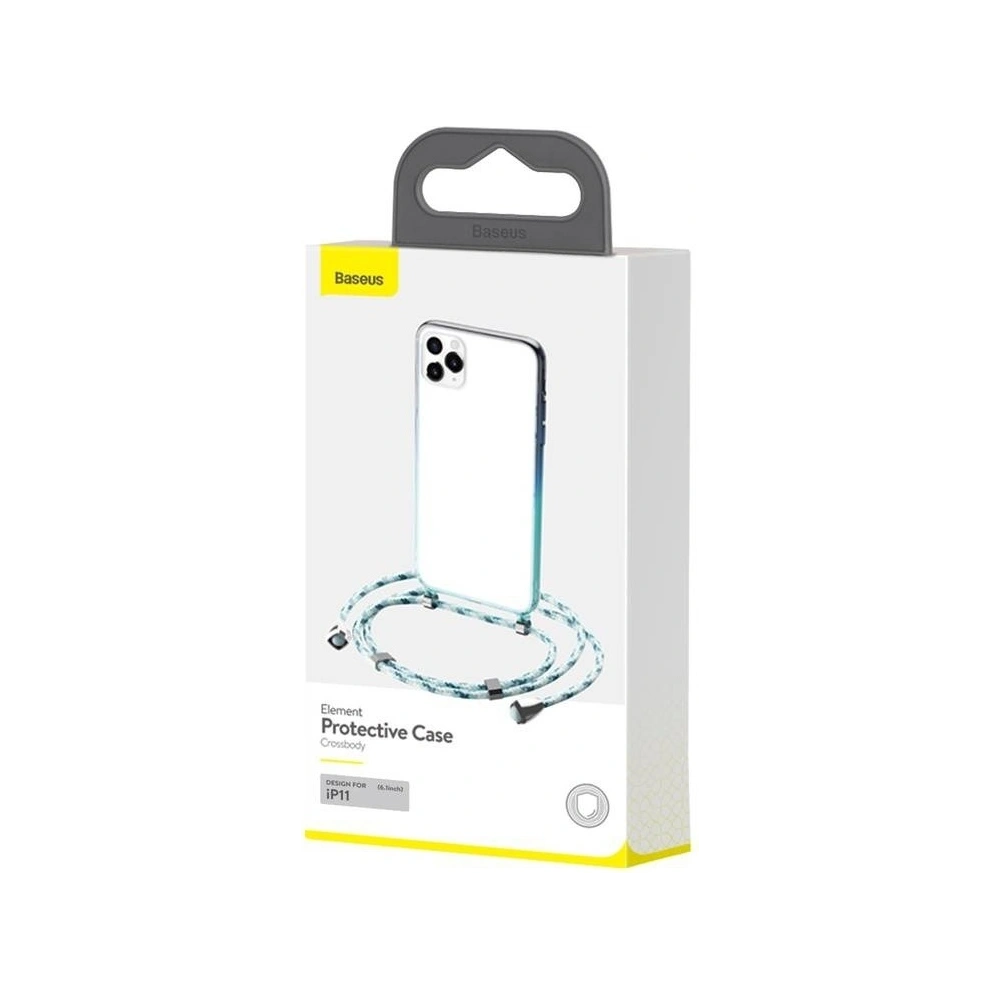 Wholesale Transparent Baseus Protective Case for iPhone 11 (blue) - BSU1796BLU - {ean13} - Hurt