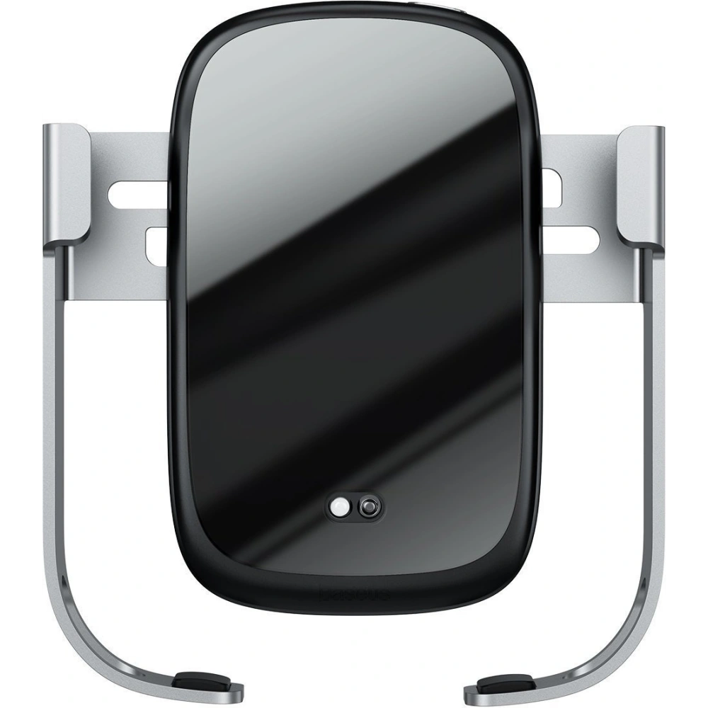 Wholesale Car holder for Baseus Rock-solid phone with 10W wireless charger (silver) - BSU1798SLV - {ean13} - Hurt