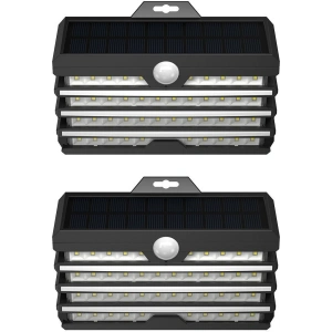 Wholesale External solar LED Baseus lamp with motion detector - 2pcs (black) - BSU1802BLK - {ean13} - Hurt