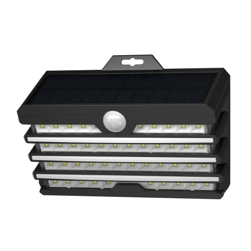 Zewnętrzna lampa solarna LED Baseus z czujnikiem ruchu - 2 sztuki (czarny)