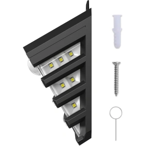 Wholesale External solar LED Baseus lamp with motion detector - 2pcs (black) - BSU1802BLK - {ean13} - Hurt