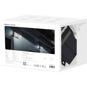 Hurtownia GSM - Außen LED Solarleuchte Baseus mit Bewegungssensor - 2 Stück (schwarz) - BSU1802BLK - {ean13} - Hurt