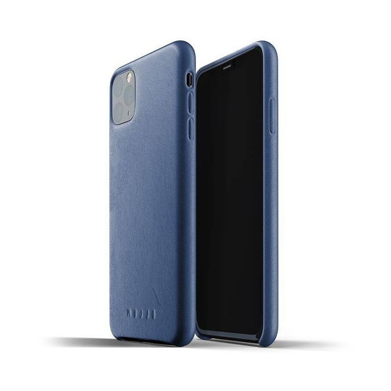 Mujjo Distributor - 8718546172069 - MUJ034BLU - Mujjo Full Leather Case Apple iPhone 11 Pro (blue) - B2B homescreen