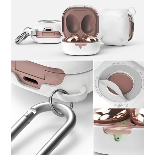 Etui Ringke Slim-X Samsung Galaxy Buds 2/2 Pro/Live/Pro Glossy White