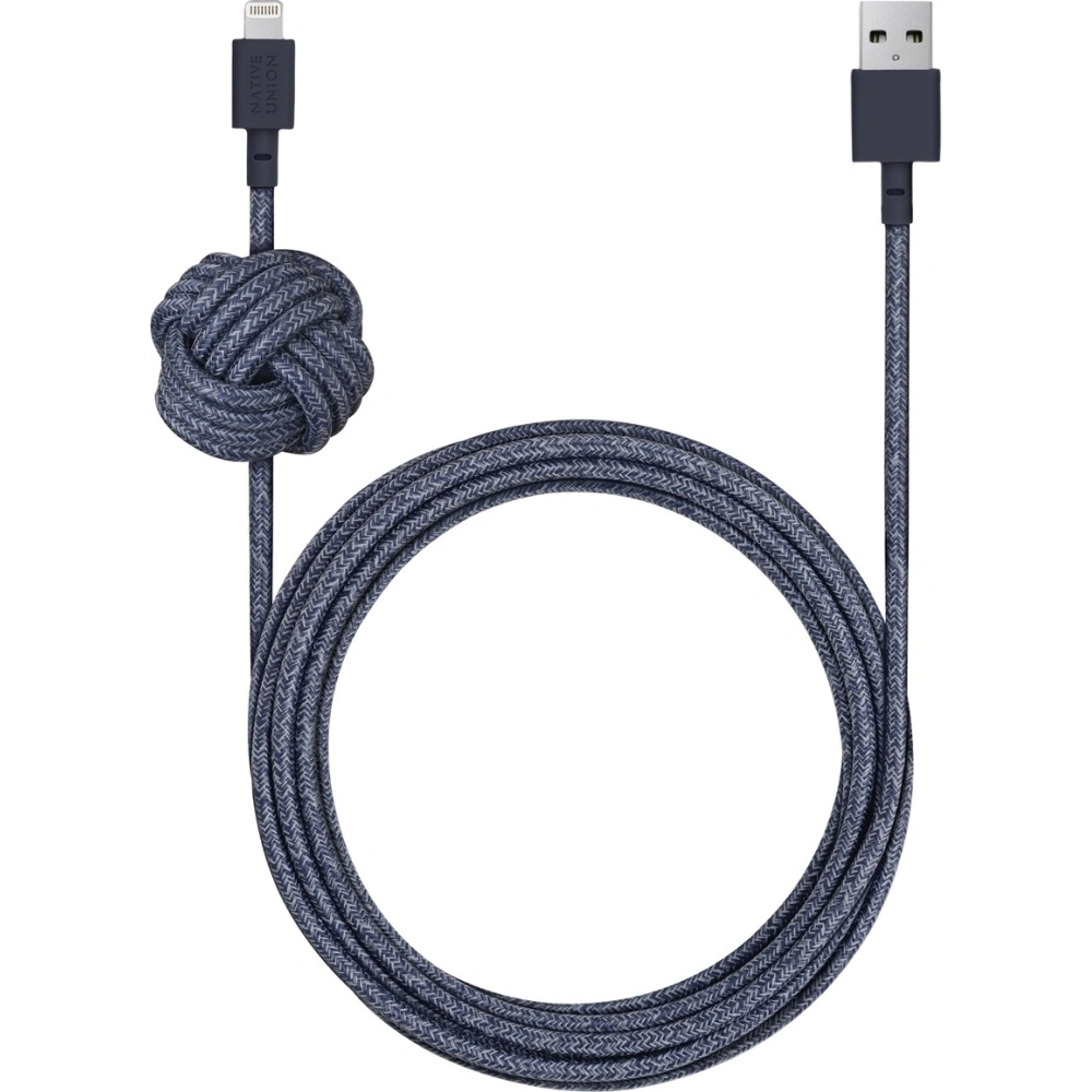 Hurtownia GSM - Kabel Native Union Night Cable Lightning cu nod de 3m (indigo) - NTU051IND - {ean13} - Hurt