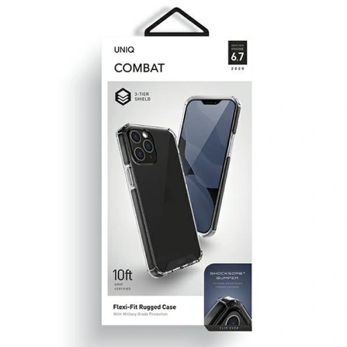 Etui UNIQ Combat Apple iPhone 12 Pro Max czarny/carbon black