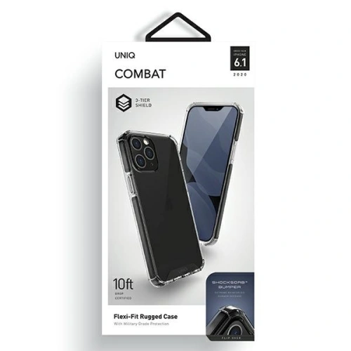 Etui UNIQ Combat Apple iPhone 12/12 Pro czarny/carbon black