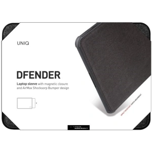 Etui UNIQ Dfender laptop Sleeve 16" czarny/charcoal black
