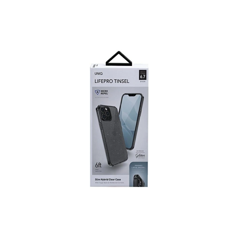 Hurtownia GSM - Etui UNIQ LifePro Tinsel Apple iPhone 12 Pro Max czarny/vapour smoke - UNIQ274SM - {ean13} - Hurt