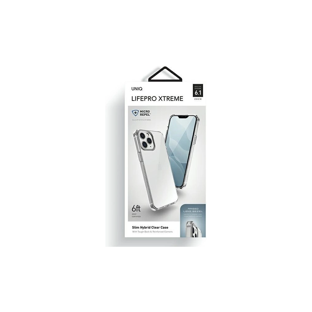 Hurtownia GSM - Etui UNIQ LifePro Xtreme Apple iPhone 12/12 Pro przezroczysty/crystal clear - UNIQ282CL - {ean13} - Hurt