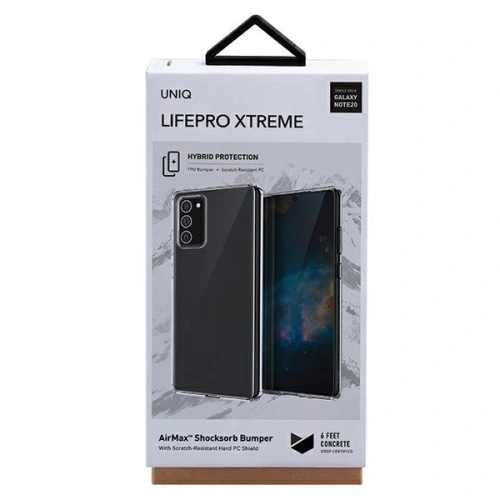 Etui UNIQ LifePro Xtreme Samsung Galaxy Note 20 przezroczysty/crystal clear