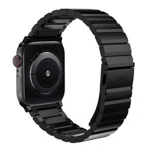 UNIQ Strova strap Apple Watch 4/5/6/7/SE/8/9/Ultra 44/45/49mm Stainless Steel black/midnight black