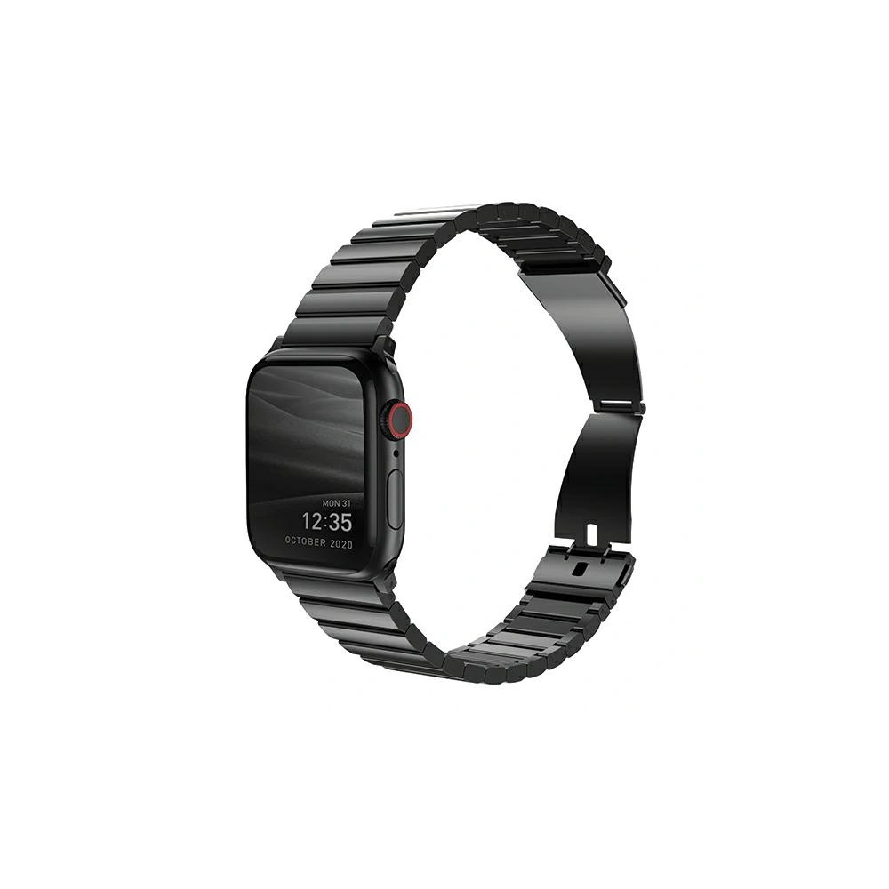 Hurtownia GSM - Pasek UNIQ Strova Apple Watch 4/5/6/7/SE/8/9/Ultra 44/45/49mm Stainless Steel czarny/midnight black - UNIQ285BLK - {ean13} - Hurt