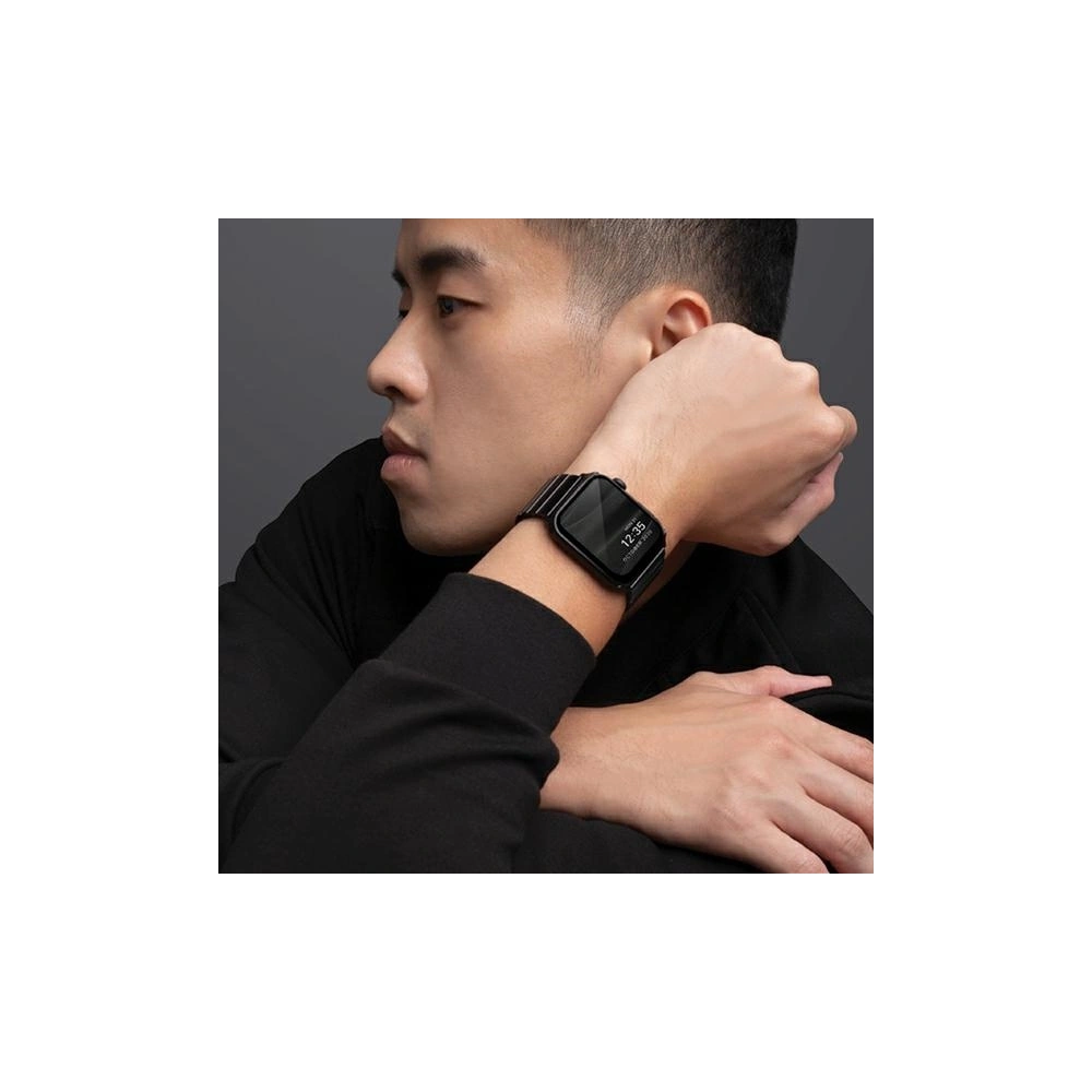 Hurtownia GSM - Pasek UNIQ Strova Apple Watch 4/5/6/7/SE/8/9/Ultra 44/45/49mm Stainless Steel czarny/midnight black - UNIQ285BLK - {ean13} - Hurt