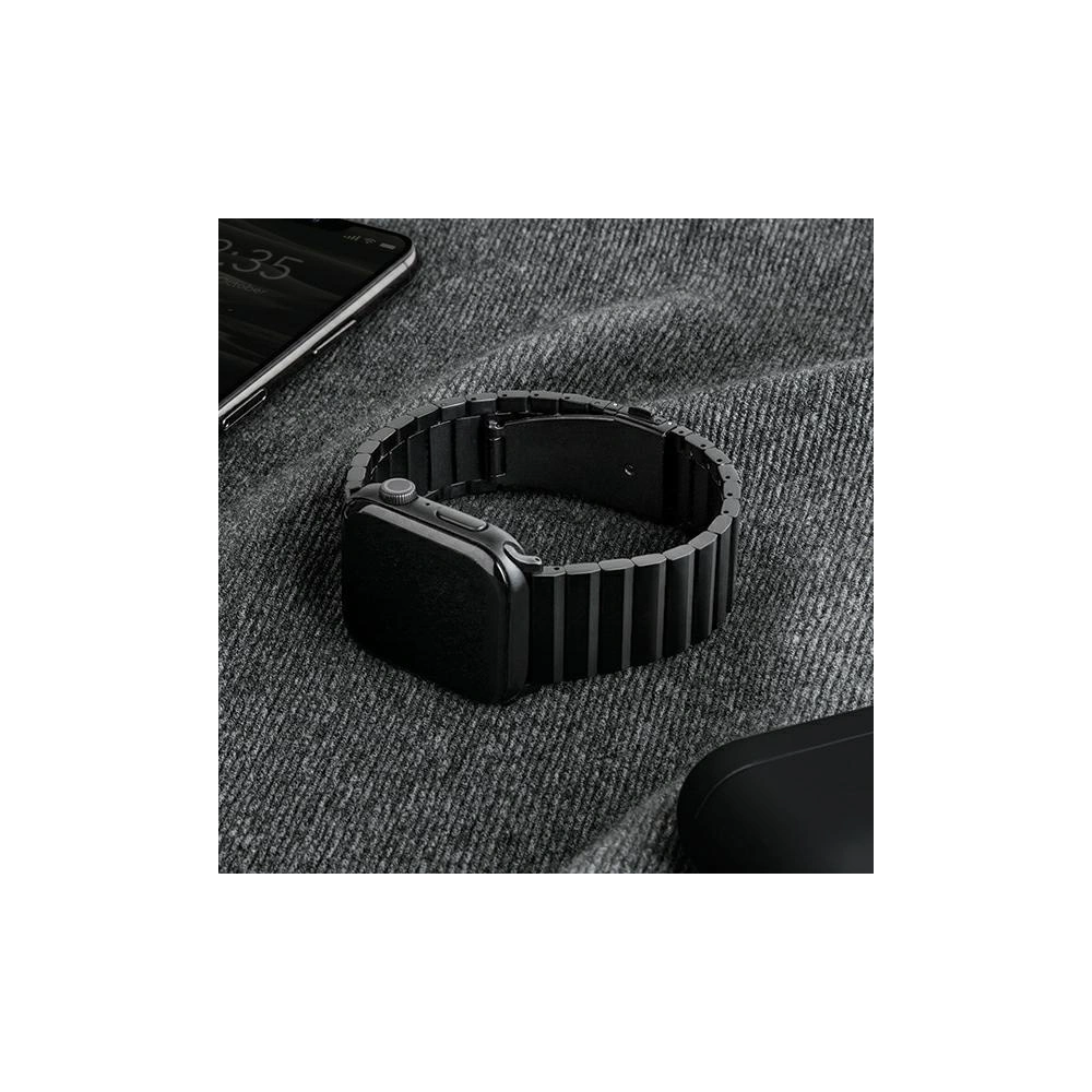 Hurtownia GSM - Pasek UNIQ Strova Apple Watch 4/5/6/7/SE/8/9/Ultra 44/45/49mm Stainless Steel czarny/midnight black - UNIQ285BLK - {ean13} - Hurt
