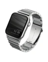 Pasek UNIQ Strova Apple Watch 4/5/6/7/SE/8/9/Ultra 44/45/49mm Stainless Steel srebrny/sterling silver