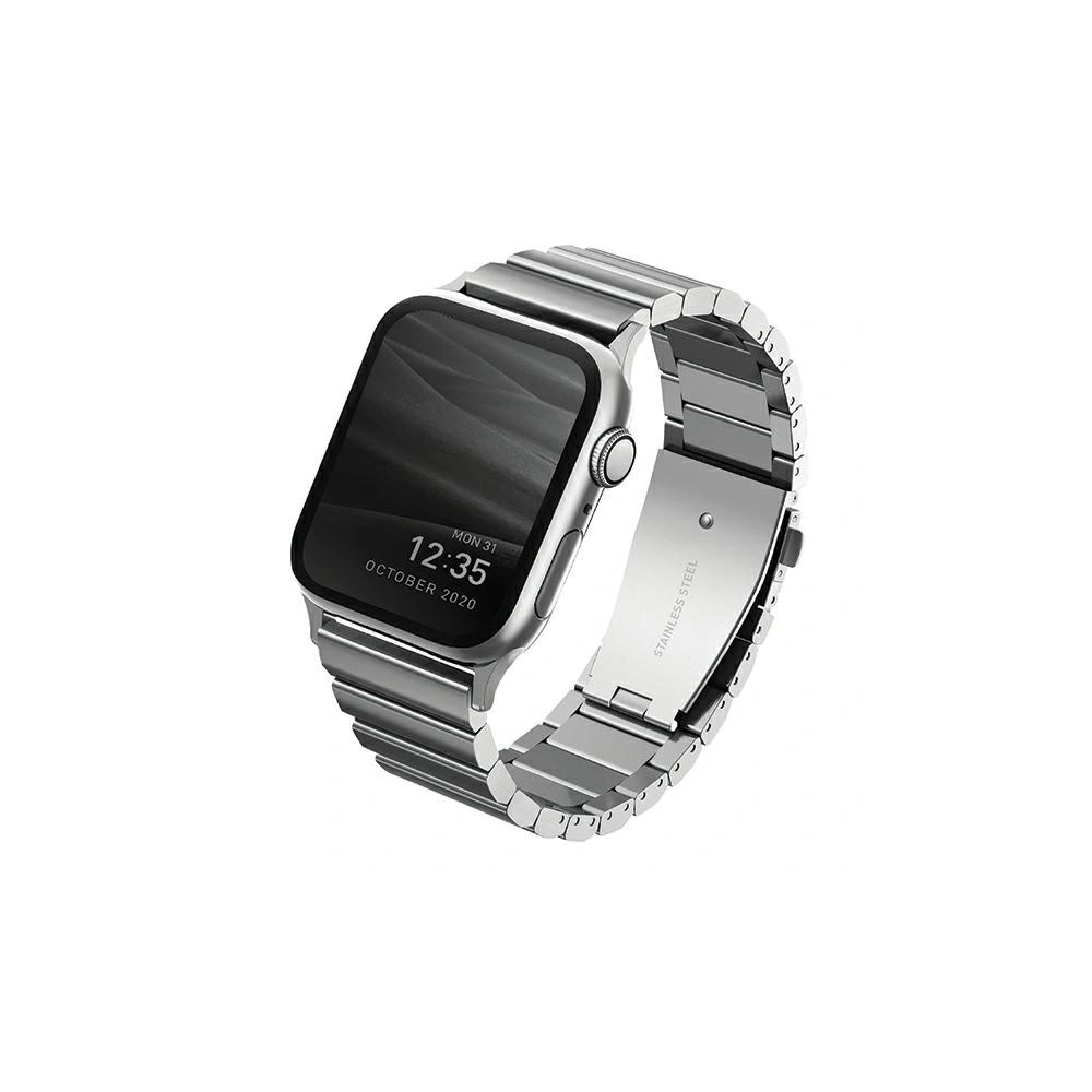 Hurtownia GSM - Pasek UNIQ Strova Apple Watch 4/5/6/7/SE/8/9/Ultra 44/45/49mm Stainless Steel srebrny/sterling silver - UNIQ286SLV - {ean13} - Hurt