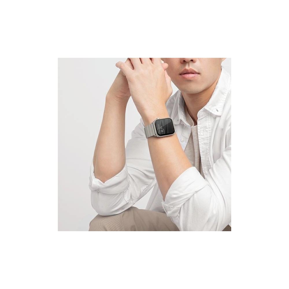 Hurtownia GSM - Pasek UNIQ Strova Apple Watch 4/5/6/7/SE/8/9/Ultra 44/45/49mm Stainless Steel srebrny/sterling silver - UNIQ286SLV - {ean13} - Hurt