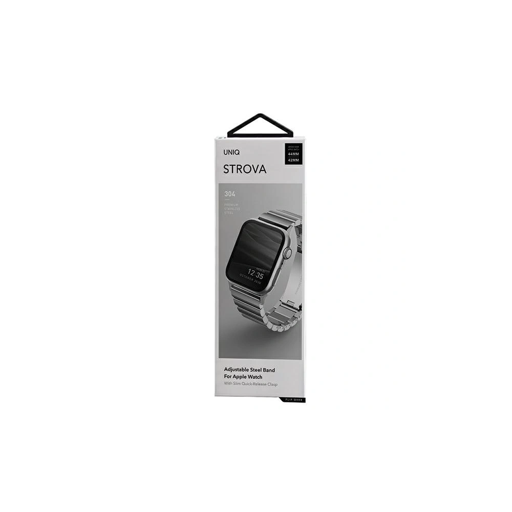Hurtownia GSM - Pasek UNIQ Strova Apple Watch 4/5/6/7/SE/8/9/Ultra 44/45/49mm Stainless Steel srebrny/sterling silver - UNIQ286SLV - {ean13} - Hurt
