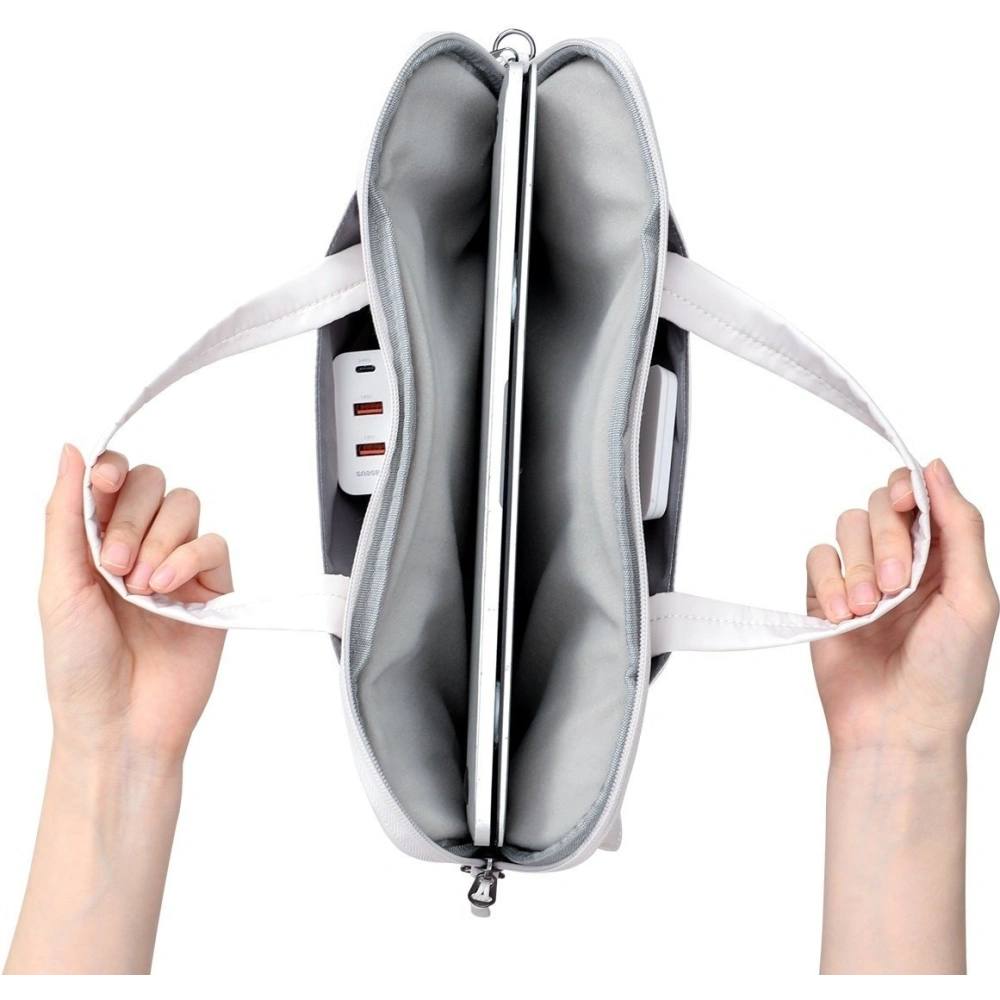 Wholesale Baseus Basics shoulder bag for laptop up to 16 inch (Buff) - BSU1807WHT - {ean13} - Hurt