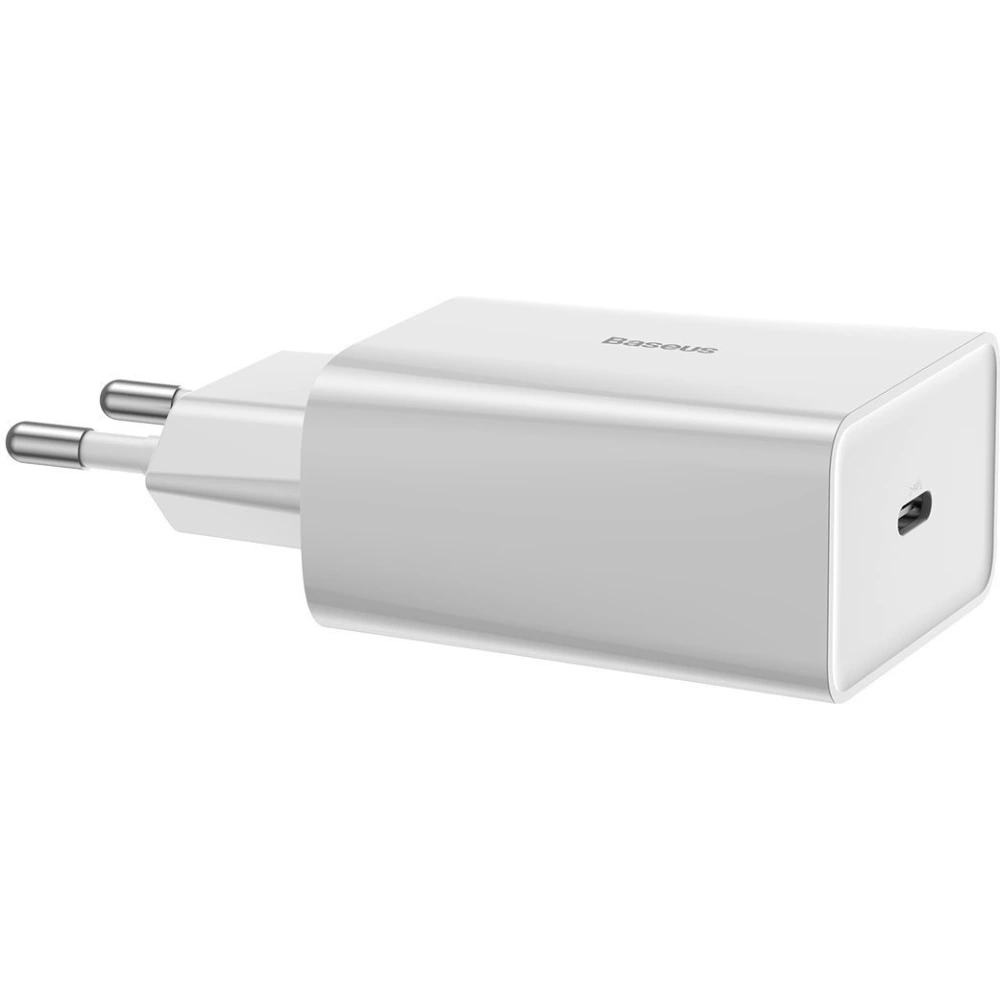 Hurtownia GSM - Ładowarka sieciowa USB-C PD Baseus Mini, Power Delivery, 18W (biały) - BSU1809WHT - {ean13} - Hurt