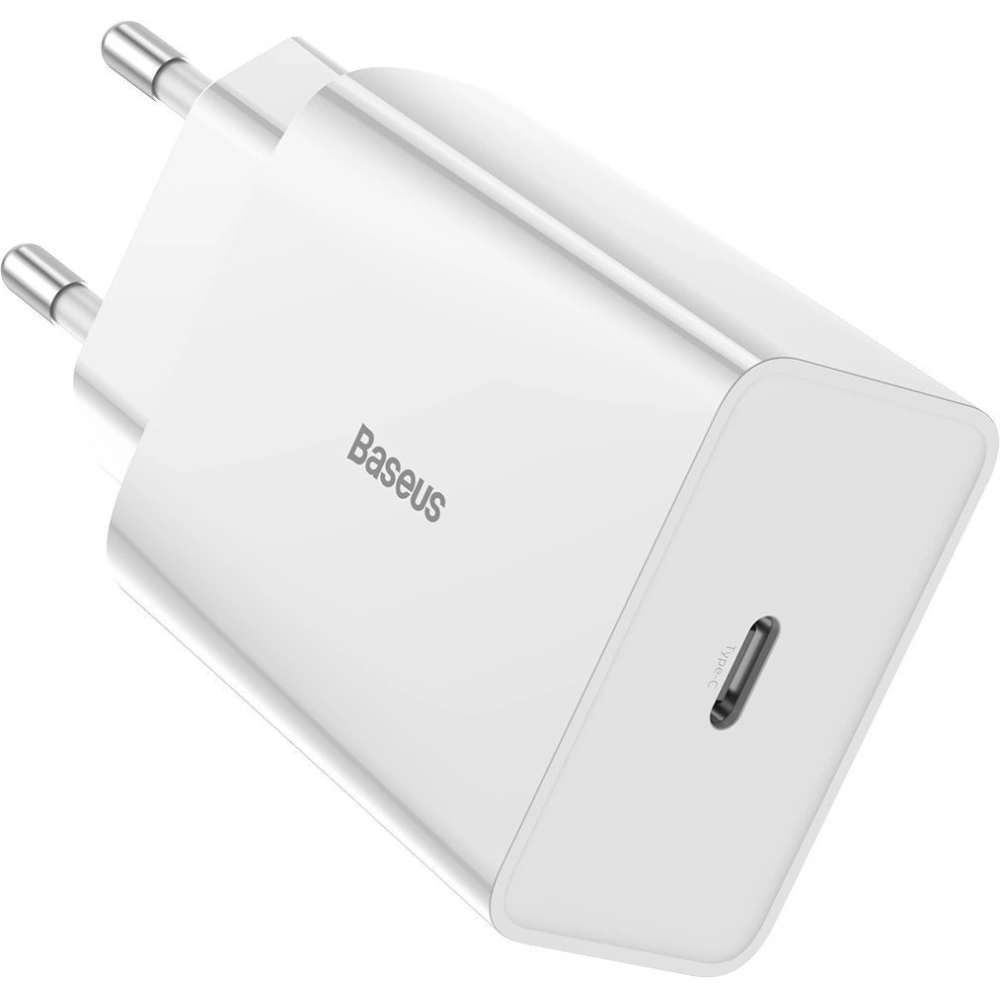 Hurtownia GSM - Ładowarka sieciowa USB-C PD Baseus Mini, Power Delivery, 18W (biały) - BSU1809WHT - {ean13} - Hurt