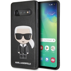 Wholesale Karl Lagerfeld KLHCS10IKPUBK Samsung Galaxy S10 hardcase black Iconic Karl Embossed - KLD357BLK - {ean13} - Hurt