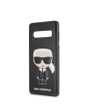 Wholesale Karl Lagerfeld KLHCS10IKPUBK Samsung Galaxy S10 hardcase black Iconic Karl Embossed - KLD357BLK - {ean13} - Hurt