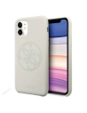 Etui Guess GUHCN61LS4GLG Apple iPhone 11 biały/white hard case Silicone 4G Tone On Tone