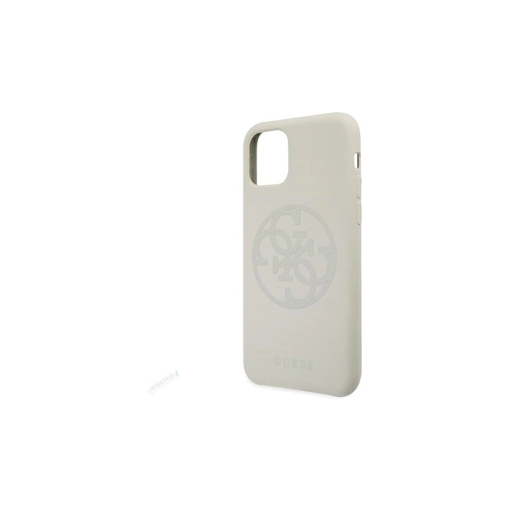 Hurtownia GSM - Etui Guess GUHCN61LS4GLG Apple iPhone 11 biały/white hard case Silicone 4G Tone On Tone - GUE659WHT - {ean13} - Hurt