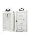 Wholesale Guess GUHCN61LS4GLG Apple iPhone 11 white hard case Silicone 4G Tone On Tone - GUE659WHT - {ean13} - Hurt