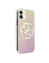 Wholesale Guess GUHCN61PCUGLPGG Apple iPhone 11 gold pink hard case Glitter 4G Circle Logo - GUE660RS - {ean13} - Hurt