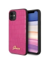 Etui Guess GUHCN61PCUMLCRPI Apple iPhone 11 różowy/pink Croco Collection