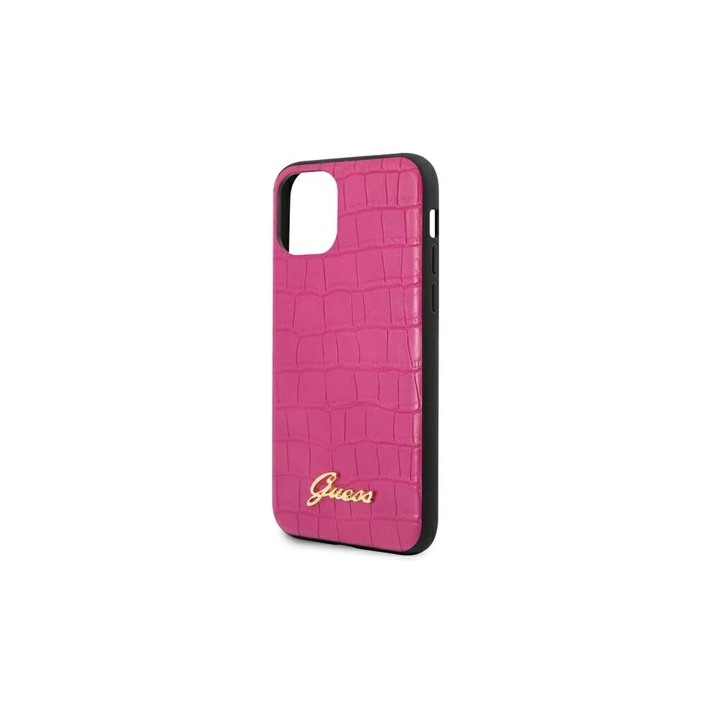 Hurtownia GSM - Etui Guess GUHCN61PCUMLCRPI Apple iPhone 11 różowy/pink Croco Collection - GUE661PNK - {ean13} - Hurt