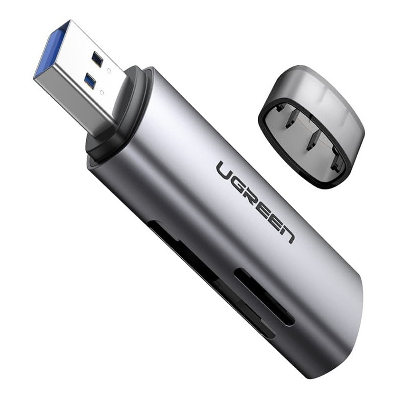 Hurtownia Ugreen - 6957303867233 - UGR495GRY - Adapter SD/TF UGREEN CM216 USB 3.0 (szary) - B2B homescreen