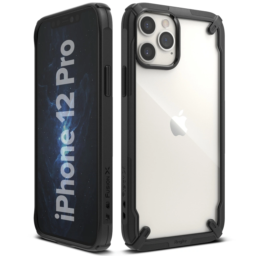 Hurtownia GSM - Etui Ringke Fusion-X Apple iPhone 12 Pro Max Black - RGK1263BLK - {ean13} - Hurt