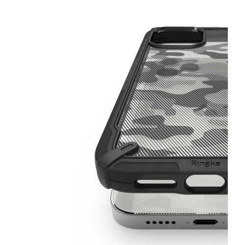 Etui Ringke Fusion-X Design Apple iPhone 12 Pro Max Camo (Moro) Black