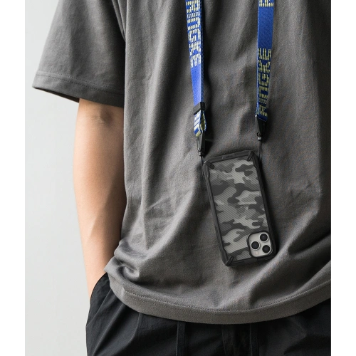 Etui Ringke Fusion-X Design Apple iPhone 12 Pro Max Camo (Moro) Black